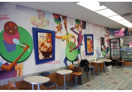 Profitable San Diego central Baskin Robbins Franchise For Sale - Low Rent - Long History