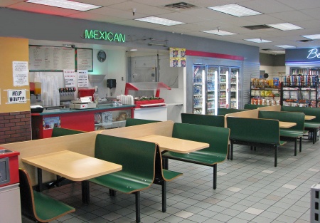 Fast Food Mexican Franchise Inside Gas Station